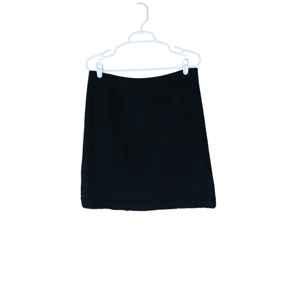 J. Crew Vintage Black Boucle Wool Midi Skirt Size 10